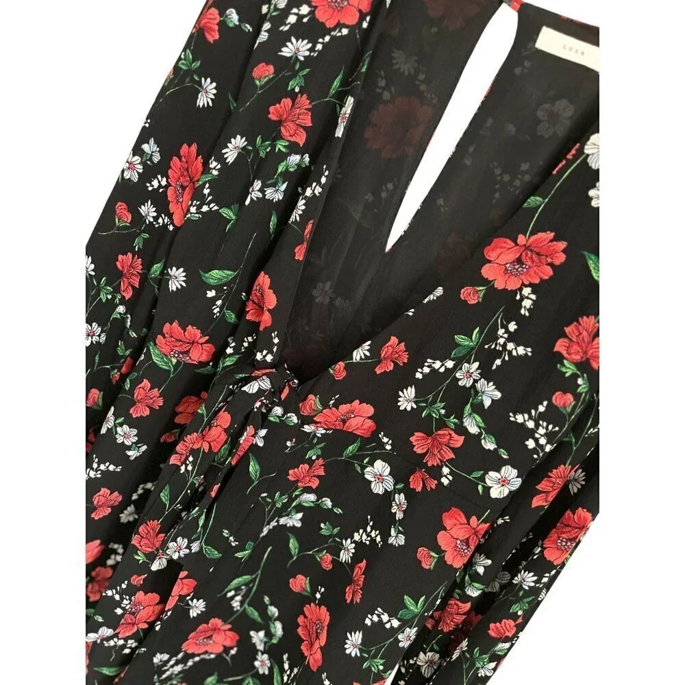 LUSH Floral Peasant Dress Size XS